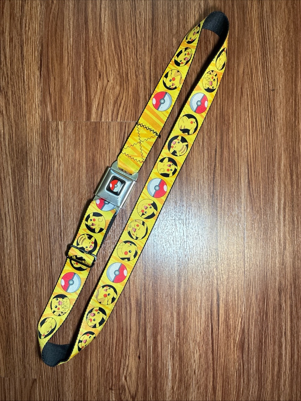 Pokemon Logo Seatbelt Buckle Style Belt Adjustable